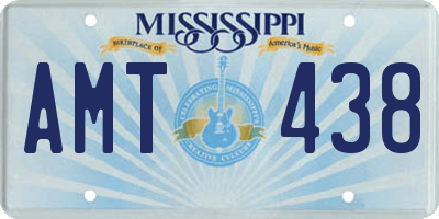 MS license plate AMT438