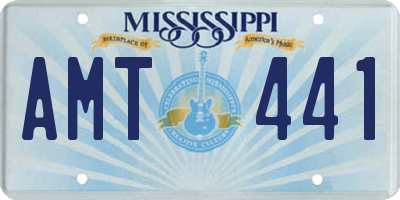 MS license plate AMT441