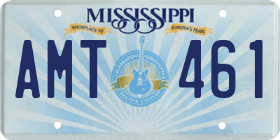 MS license plate AMT461