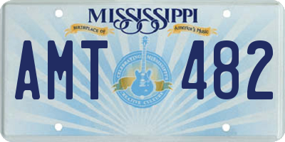 MS license plate AMT482