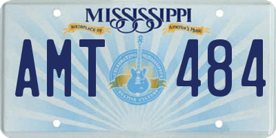 MS license plate AMT484