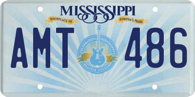 MS license plate AMT486