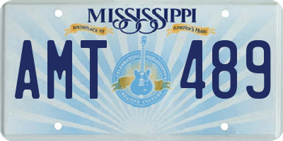 MS license plate AMT489