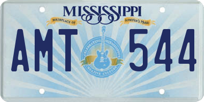 MS license plate AMT544