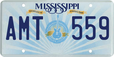 MS license plate AMT559