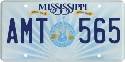 MS license plate AMT565