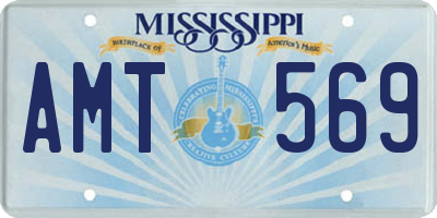 MS license plate AMT569