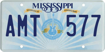 MS license plate AMT577