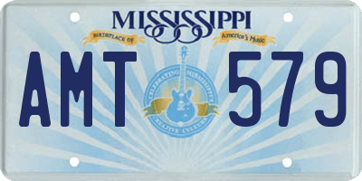 MS license plate AMT579