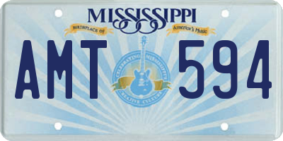 MS license plate AMT594
