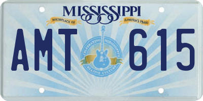 MS license plate AMT615