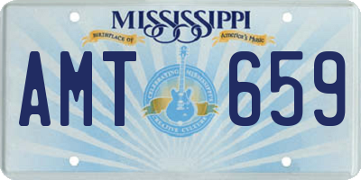 MS license plate AMT659