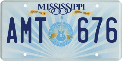 MS license plate AMT676
