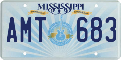 MS license plate AMT683