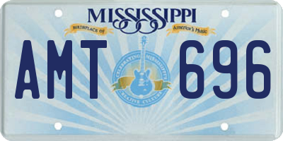 MS license plate AMT696