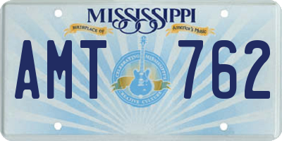 MS license plate AMT762