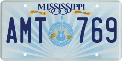 MS license plate AMT769