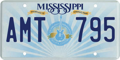 MS license plate AMT795