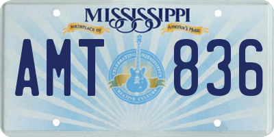 MS license plate AMT836
