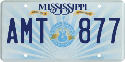 MS license plate AMT877