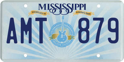 MS license plate AMT879