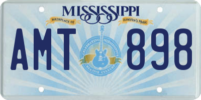 MS license plate AMT898