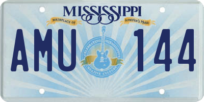 MS license plate AMU144