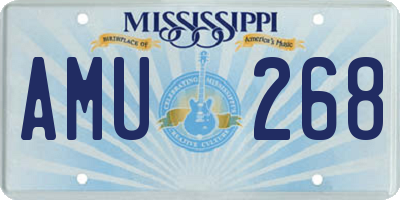 MS license plate AMU268