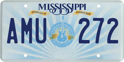 MS license plate AMU272
