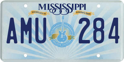 MS license plate AMU284