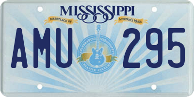 MS license plate AMU295