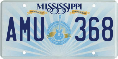 MS license plate AMU368