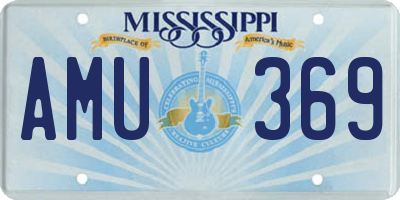 MS license plate AMU369