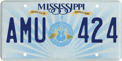 MS license plate AMU424