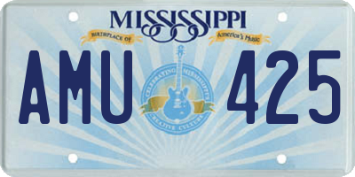 MS license plate AMU425