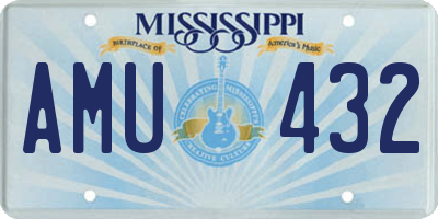 MS license plate AMU432
