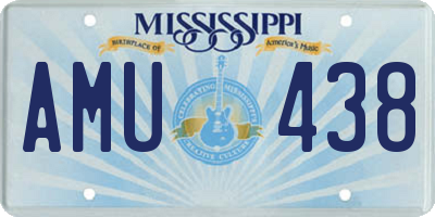 MS license plate AMU438