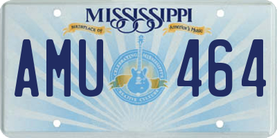 MS license plate AMU464