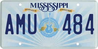 MS license plate AMU484