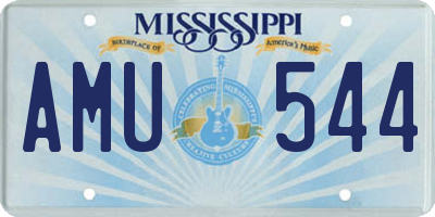 MS license plate AMU544