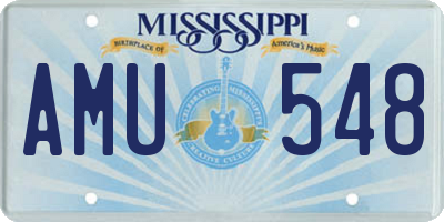 MS license plate AMU548