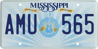 MS license plate AMU565