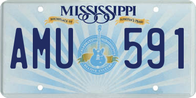 MS license plate AMU591