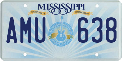 MS license plate AMU638