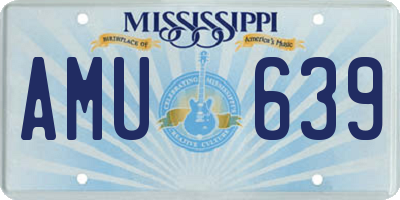 MS license plate AMU639