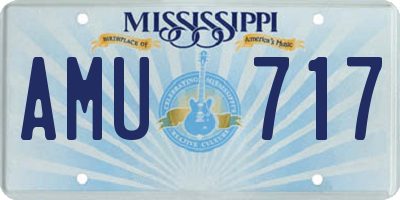 MS license plate AMU717