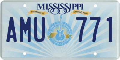 MS license plate AMU771