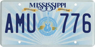 MS license plate AMU776