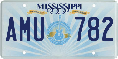 MS license plate AMU782