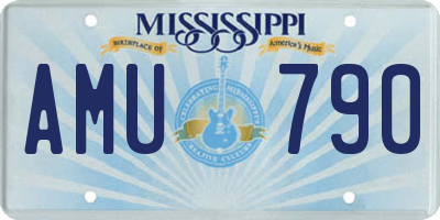 MS license plate AMU790